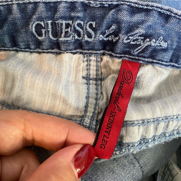 Guess Daredevil Skinny Leg Patchwork Jeans - Picture 15 of 16